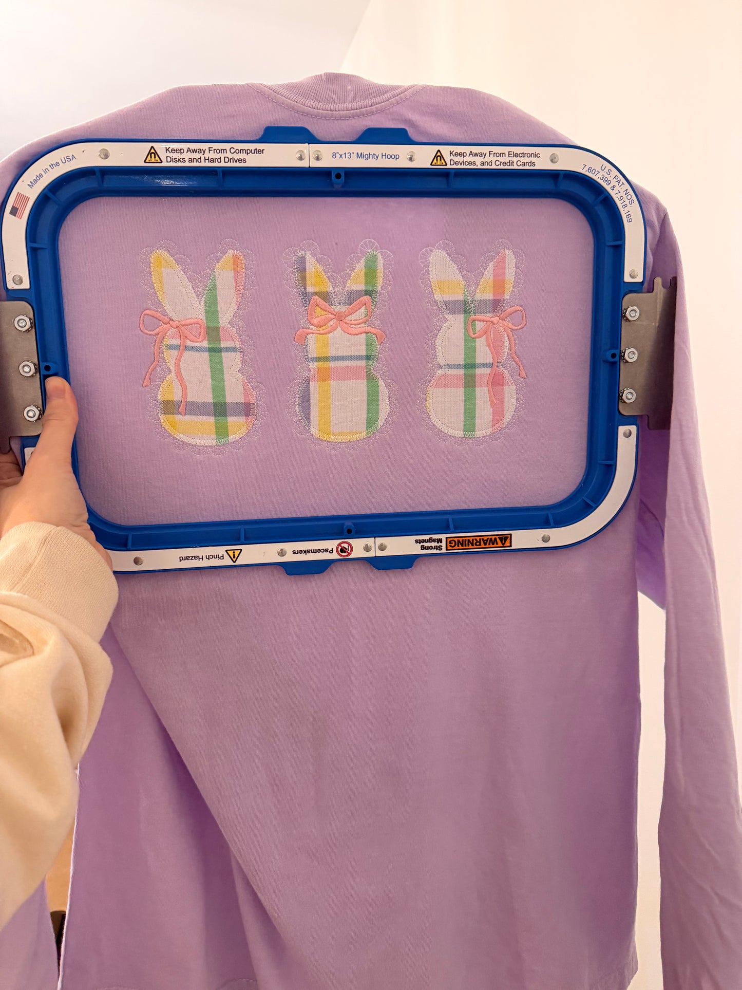 Lace Peep Applique Long Sleeve