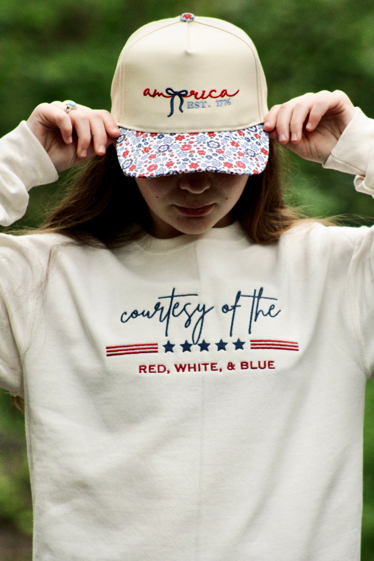 Courtesy of the Red, White, & Blue Crewneck