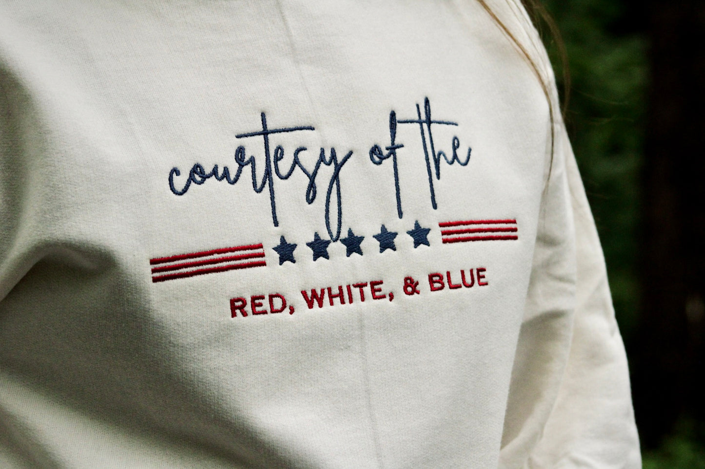 Courtesy of the Red, White, & Blue Crewneck