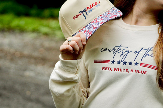 Courtesy of the Red, White, & Blue Crewneck