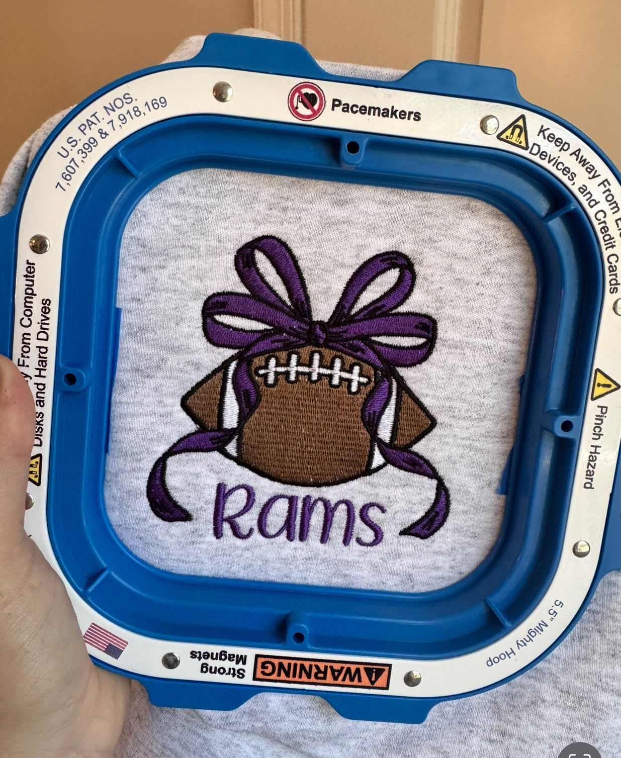 Football Bow Quarter-Zip