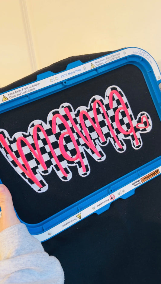 Checkered MAMA Crewneck