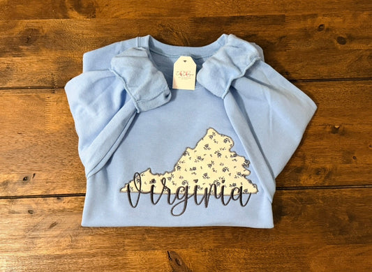 Virginia Applique Crewneck