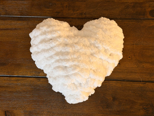 Heart Chunky Knit Pillow