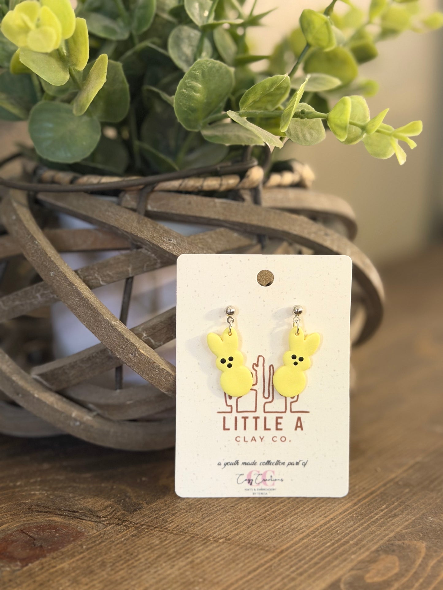 Pastel Bunny Dangle Earrings