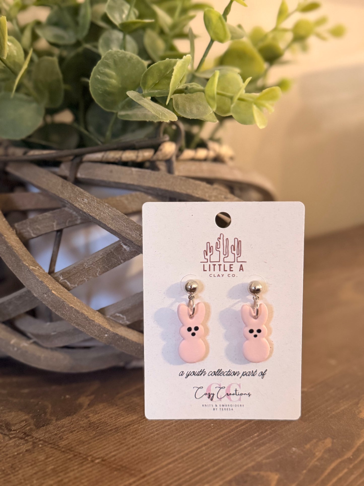 Pastel Bunny Dangle Earrings