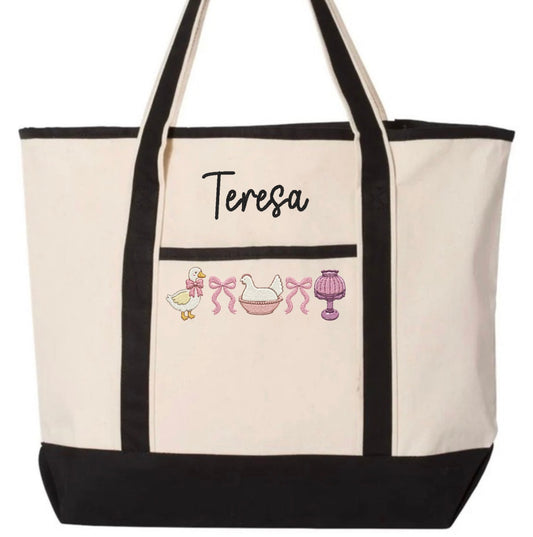 Personalized Canvas Tote Bag