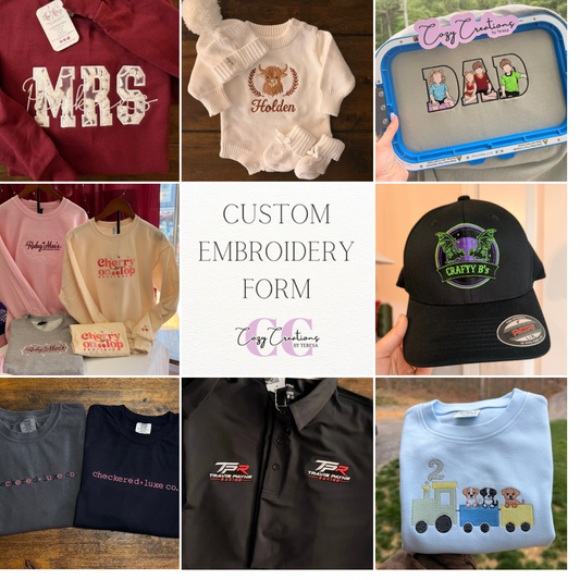 Custom Embroidery Form
