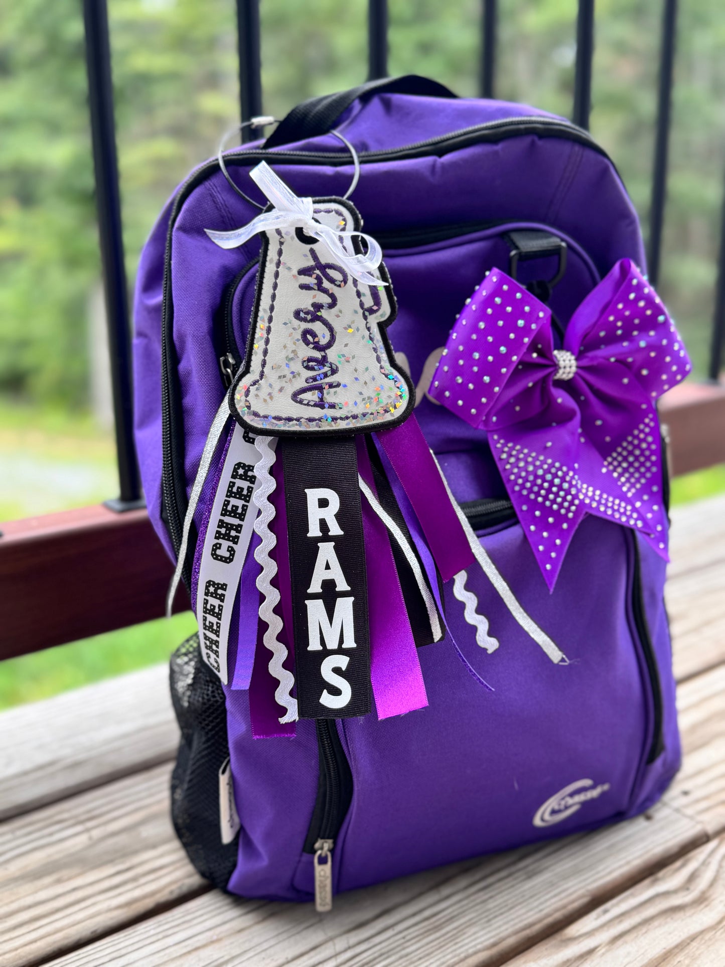 Cheer Megaphone Bag Tag