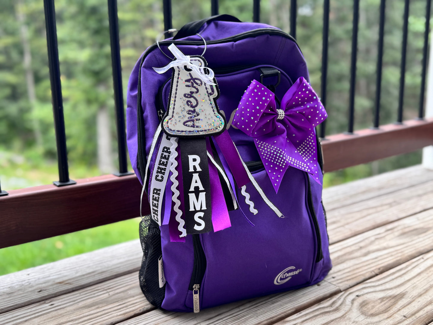 Cheer Megaphone Bag Tag