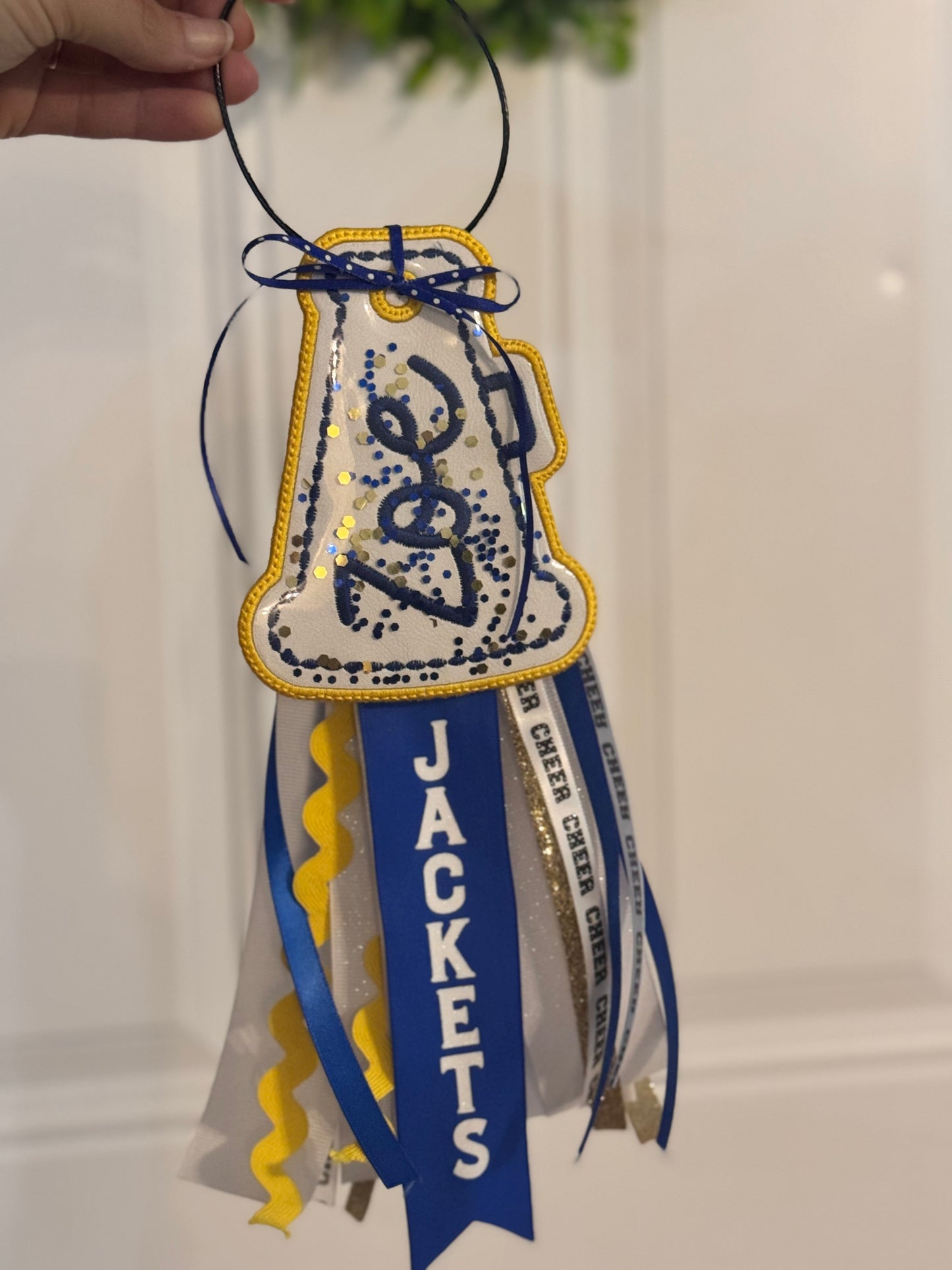 Cheer Megaphone Bag Tag