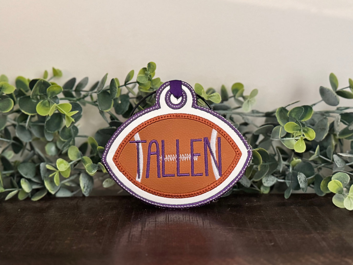 Custom Football Bag Tag