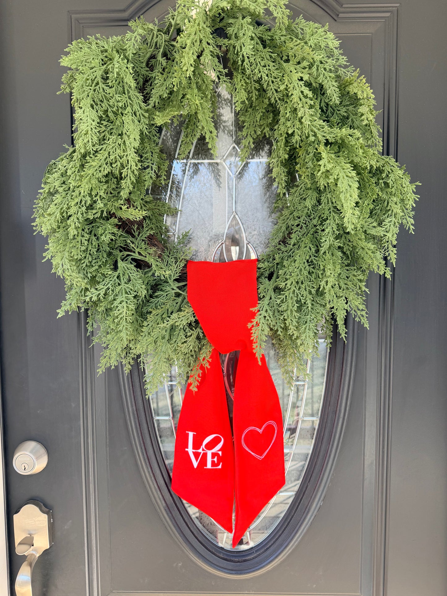 LOVE Wreath Sash