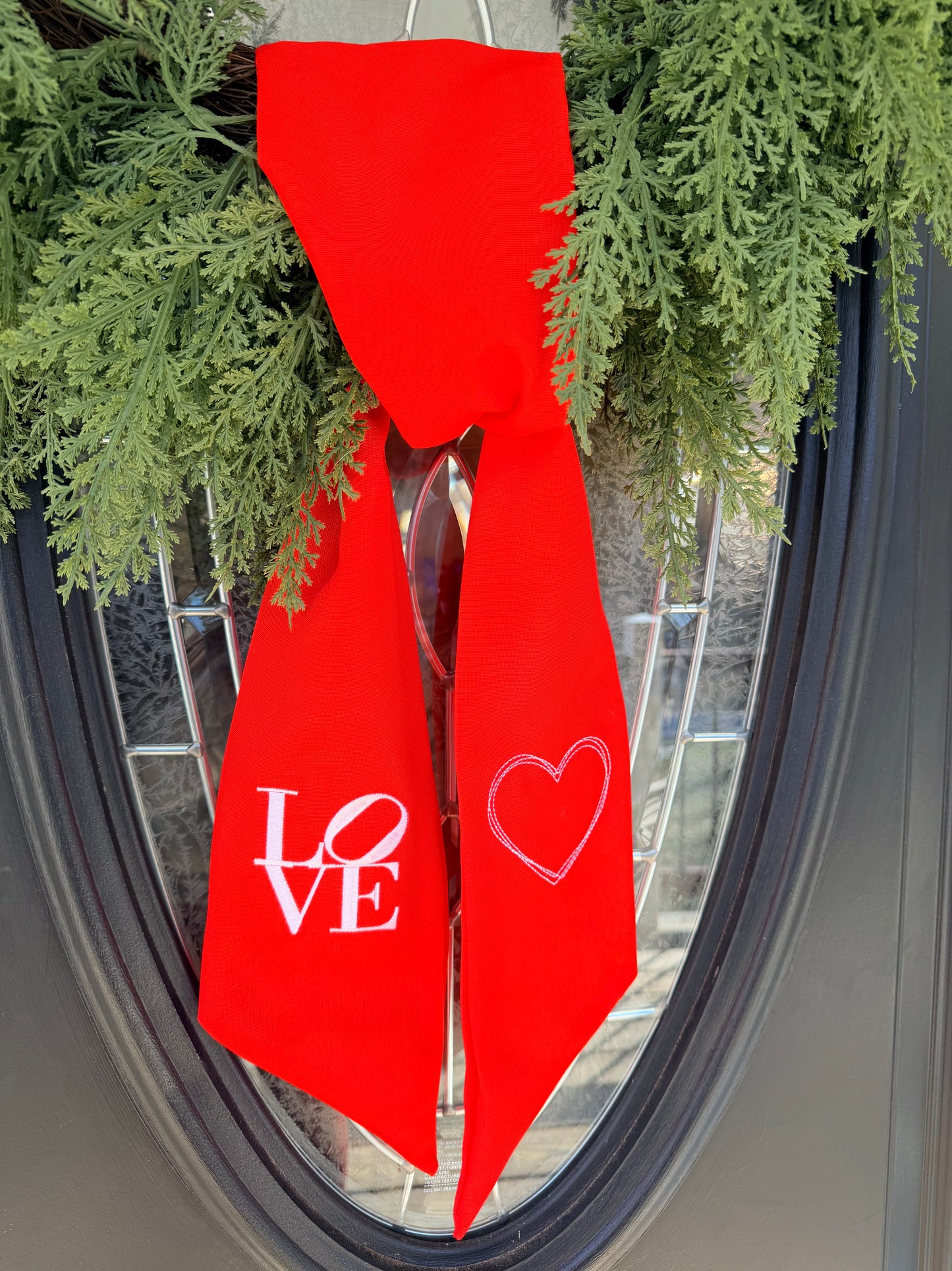 LOVE Wreath Sash
