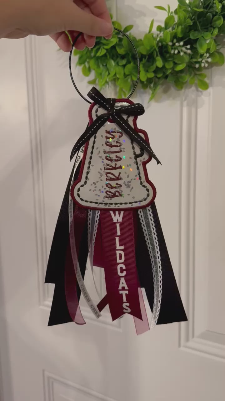 Cheer Megaphone Bag Tag